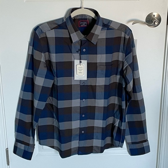 New! Untuckit Piemonte Slim Fit Plaid Shirt nwt 35509 - Picture 1 of 14